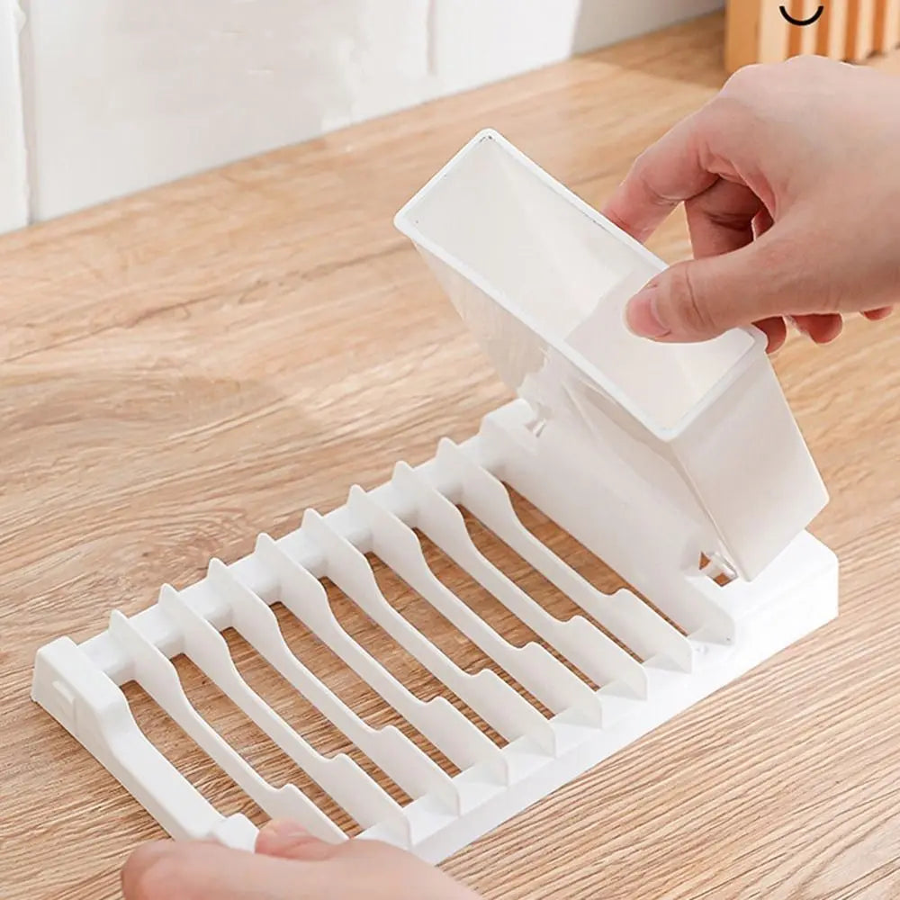Plastic Foldable Dish Drying Rack In Space-Saving Utensils