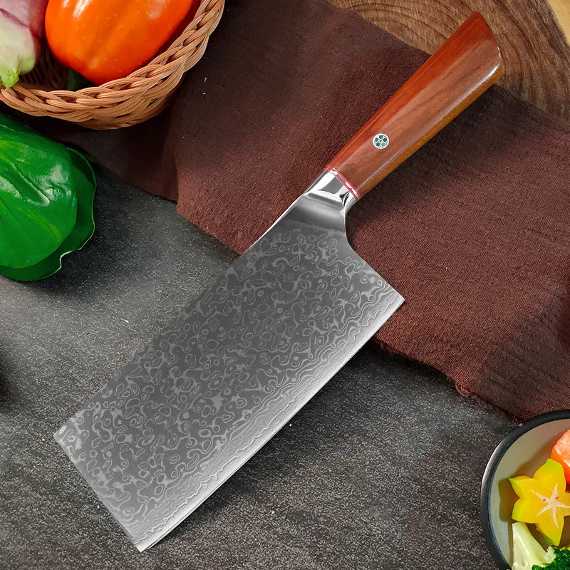 Damascus Steel Professional Chef Knife Super Sharp Cutting