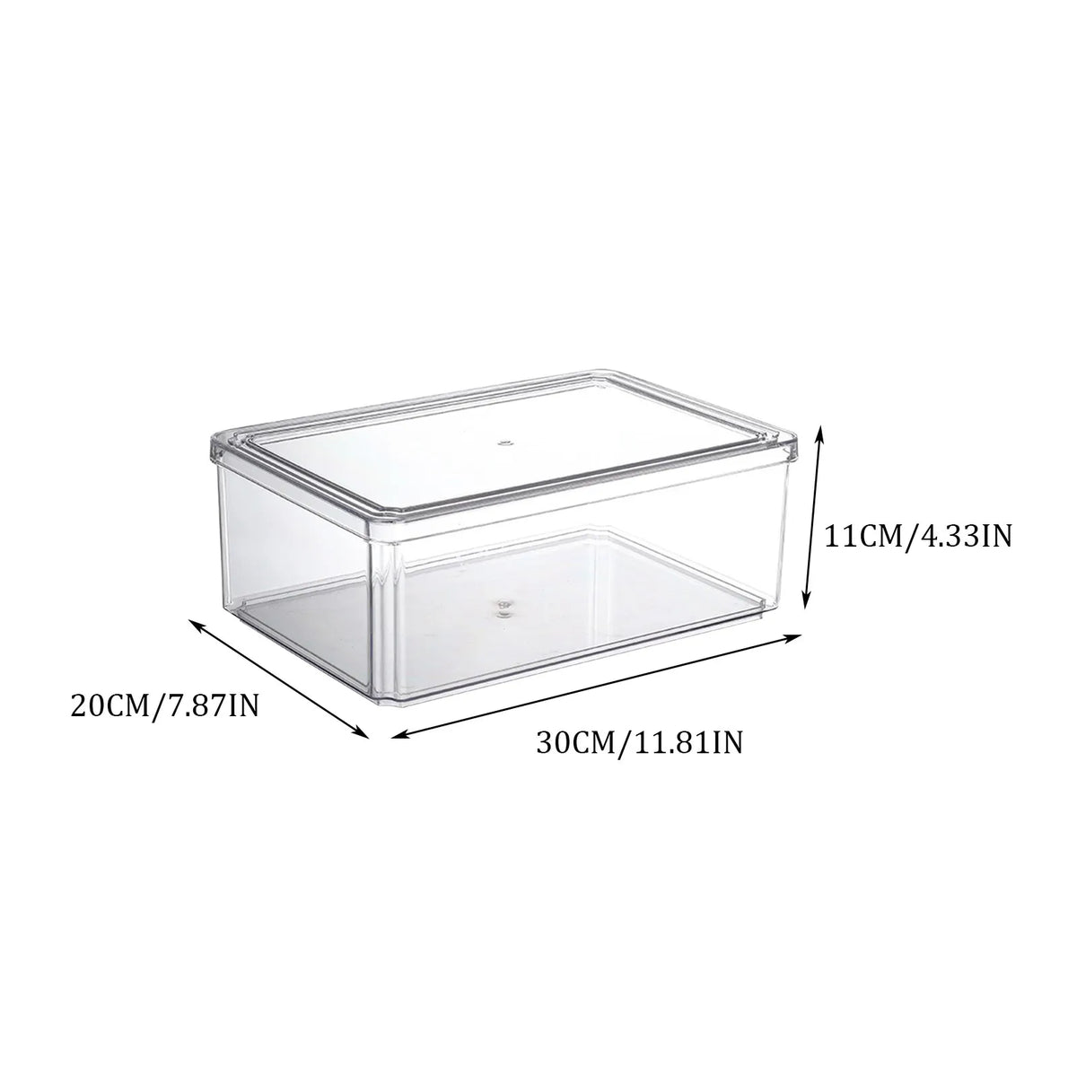 Refrigerator Organizer Bin Stackable Fridge Food Storage Box