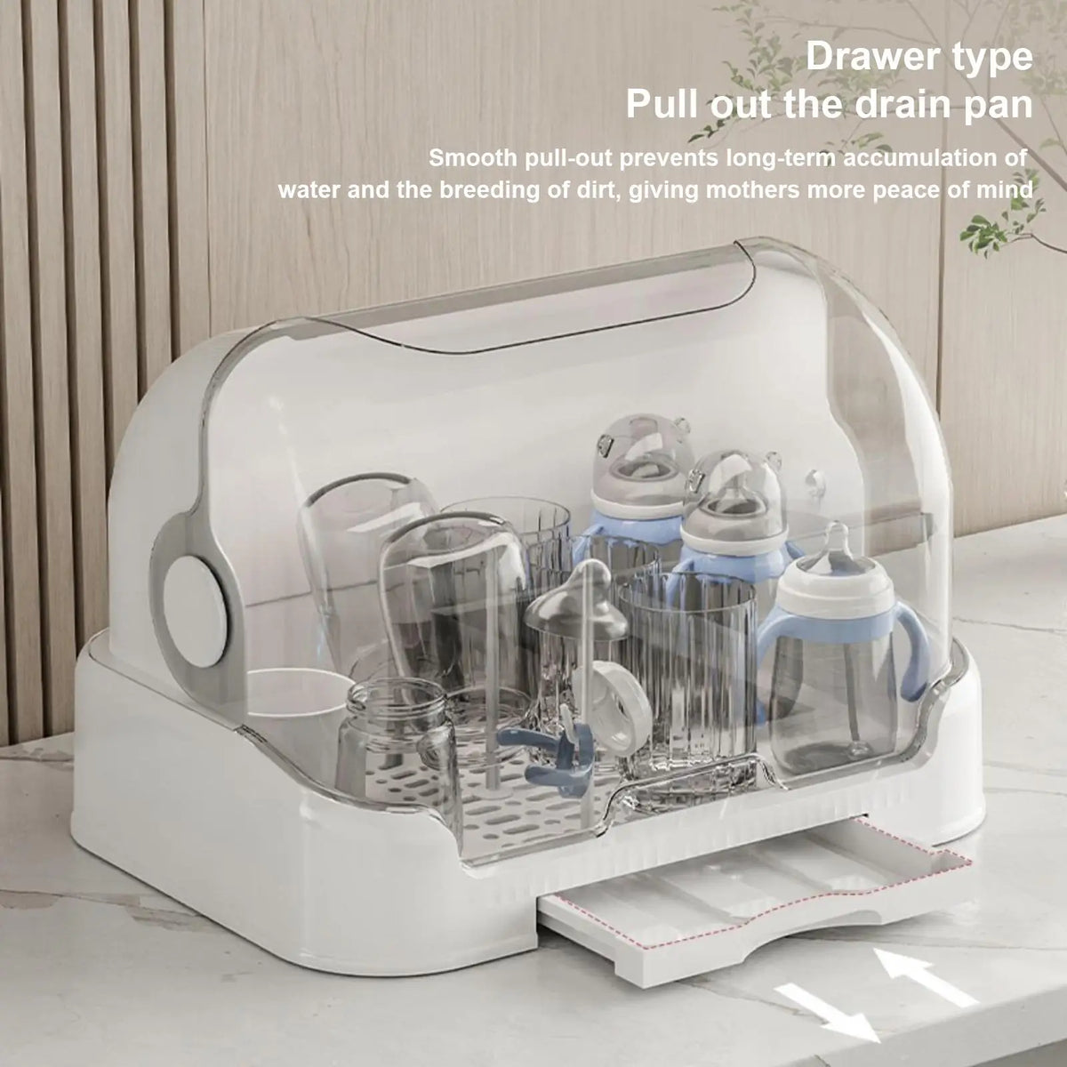 Baby Bottle Drying Rack Toddler Bottles Storage Box