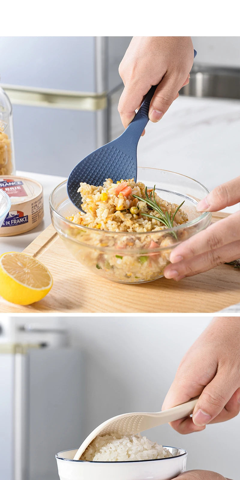 1/2 Silicone Spoon Non-Stick Cooking Spoon Anti-Scalding Pot