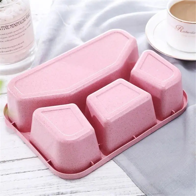 Pc Lattices Lunch Box Microwavable Bento Box Cartoon