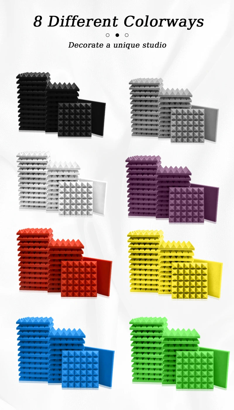 Touo Acoustic Foam 6-48 Sound Absorbing Sponge Pad
