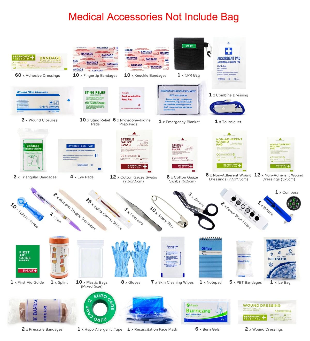 Large First Aid Kit Outdoor Emergency Survival Kit