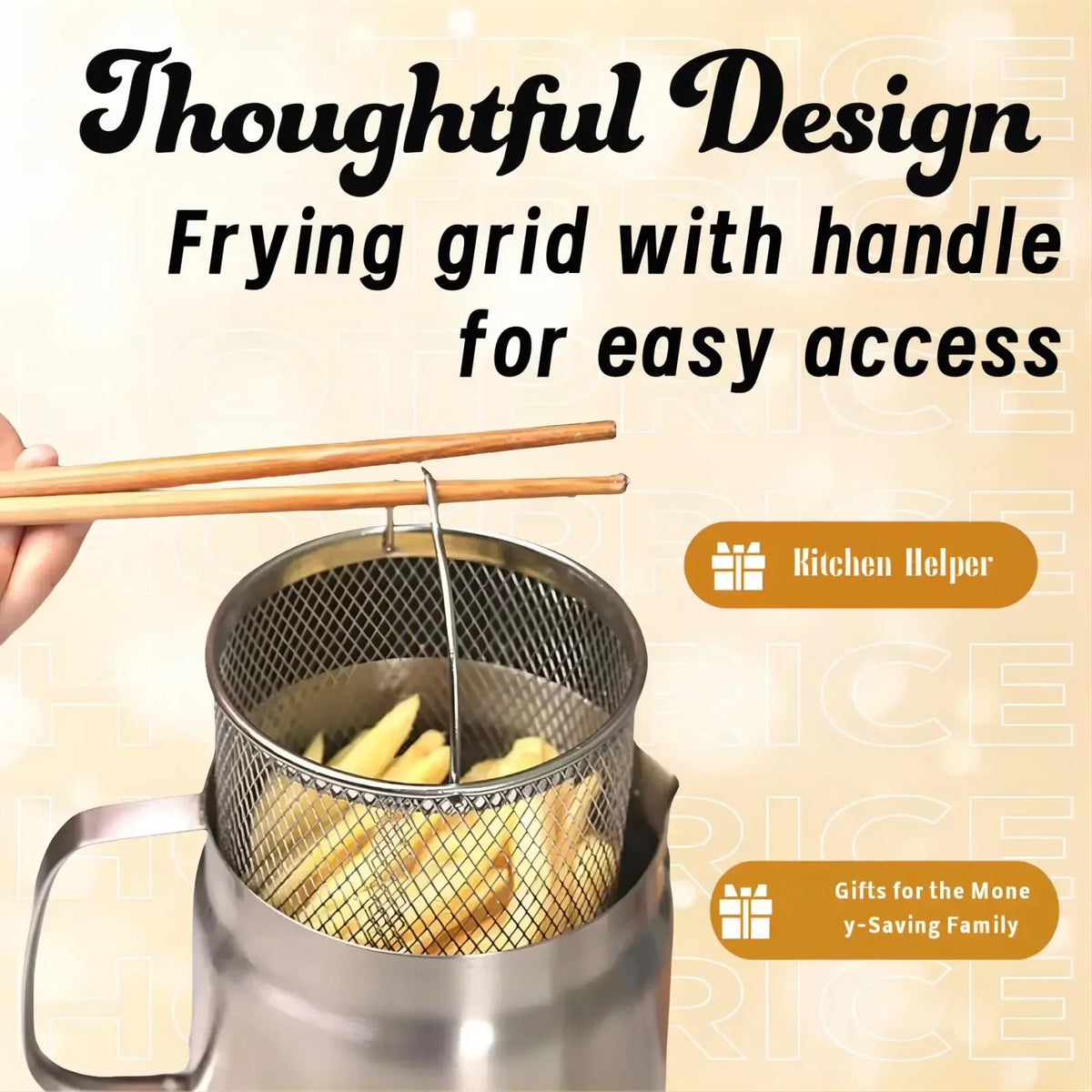 Deep Frying Pot 304 Stainless Steel Mini Deep
