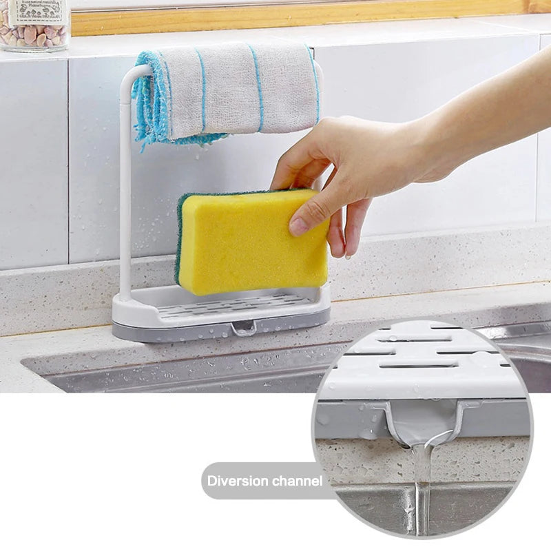 Dishcloth Drainer Rack Towel Rack Dishcloth Holder Countertop