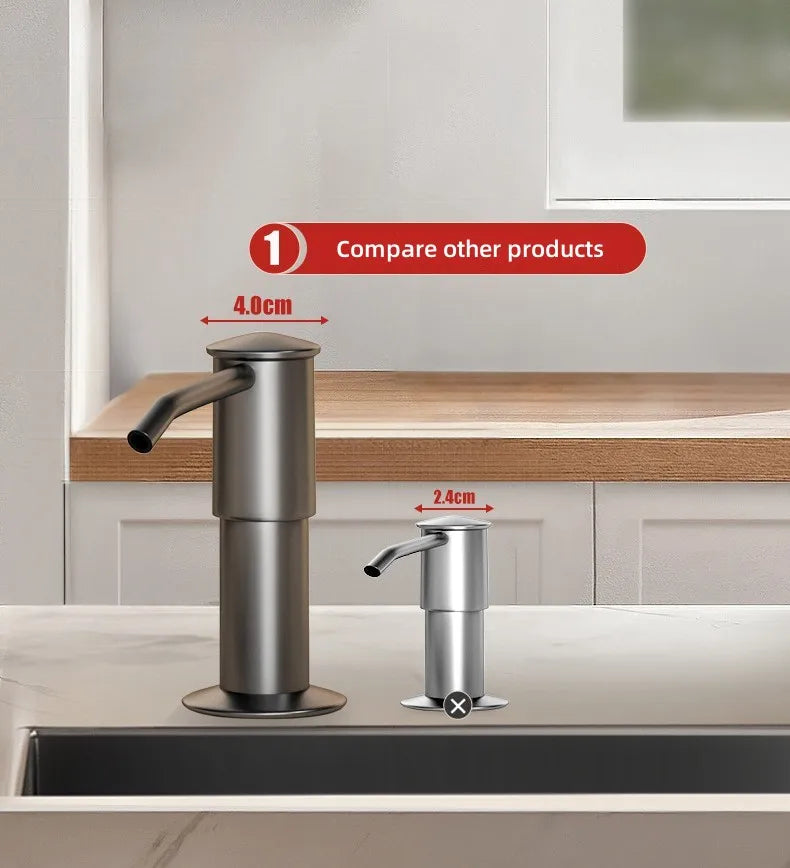Counrtertop Dishes Dispenser Extention Tube Hand Press Soap