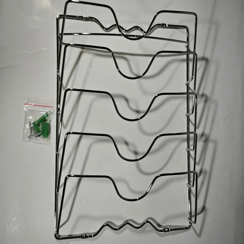 Rust-Free Pot Lid Storage Rack Organizer Rack Wall