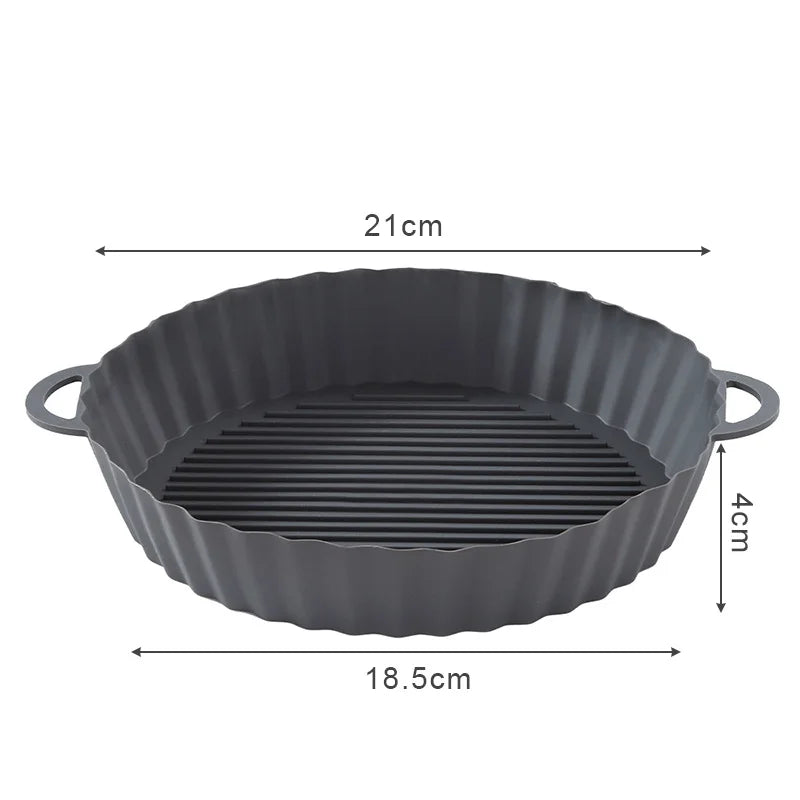 Silicone Air Fryer Liner Round Airfryer Oven Baking