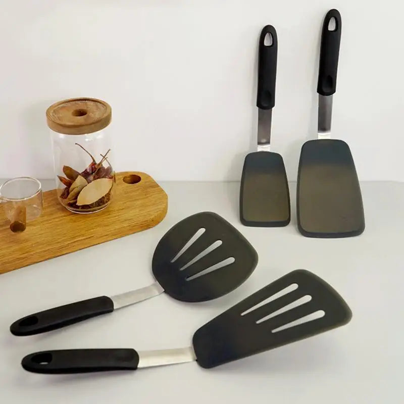 Nonstick Silicone Turner Spatula Heat-Resistant Flexible Turner
