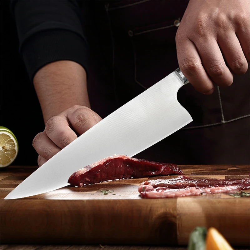 Japanese Chef Knife Wood Handle Professional Slicing Sushi