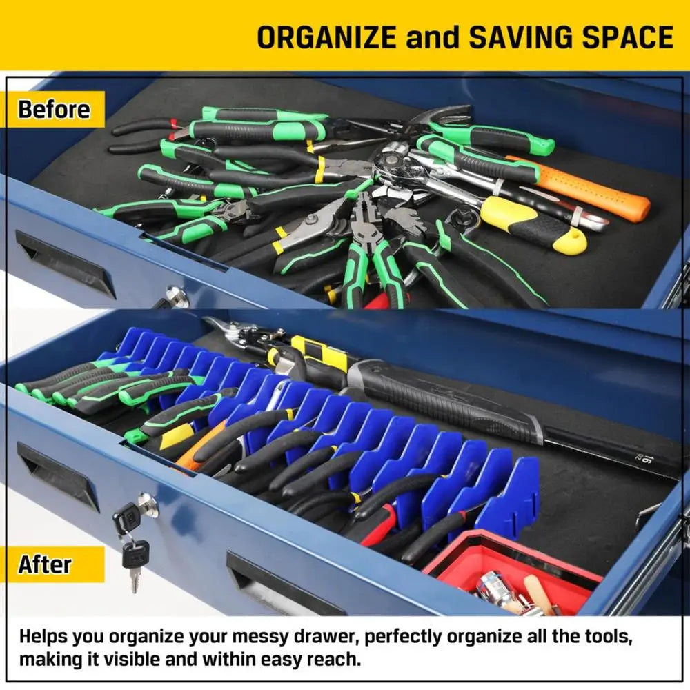 Practical Plier Organizer Rack Holds Up To Ten