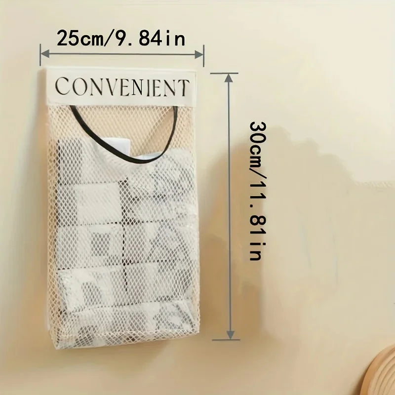 Wall Mount Mesh Storage Bag Garbage Bag Miscellaneous