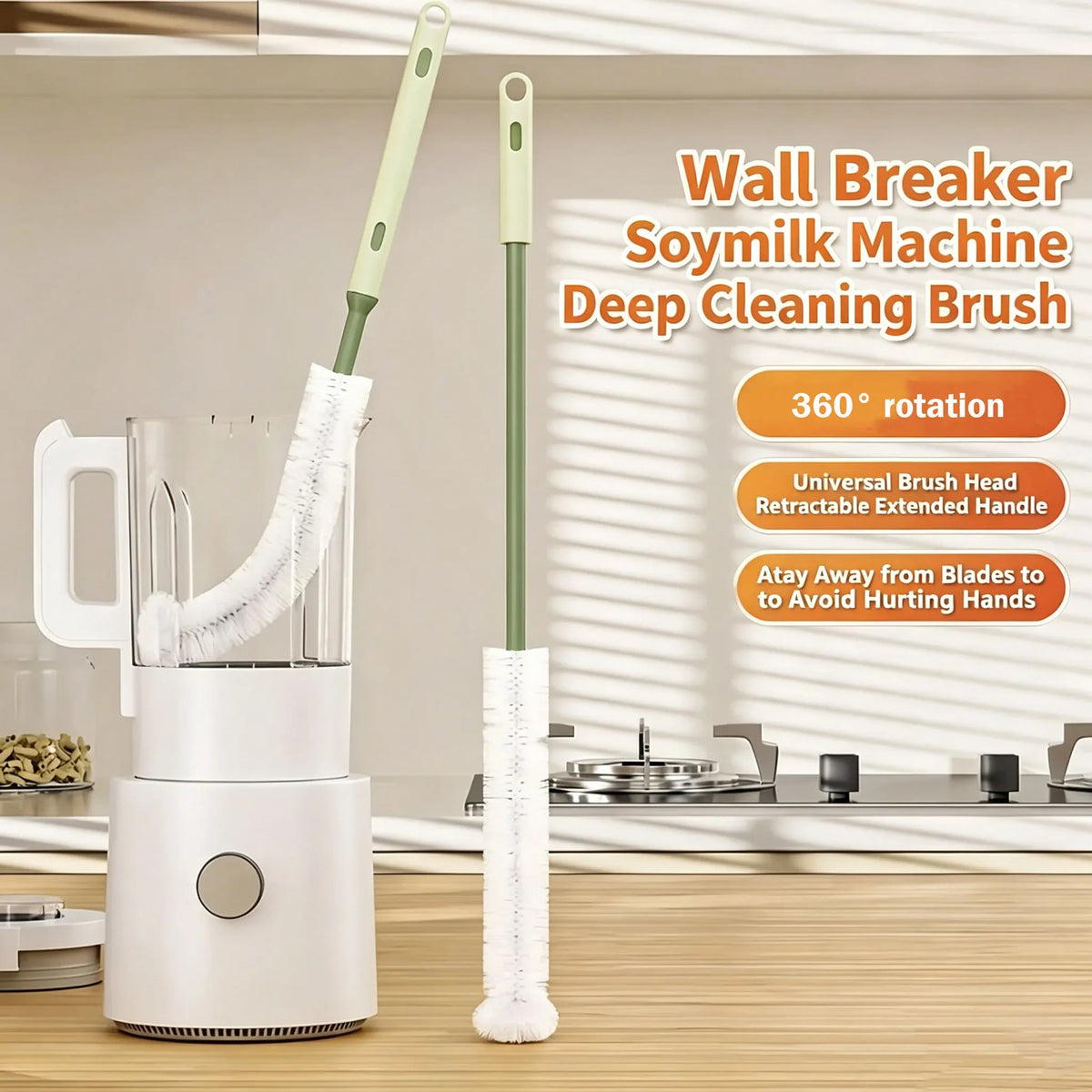 1/2pc Milk Bottle Brush Cup Scrubber Glass Cleaner