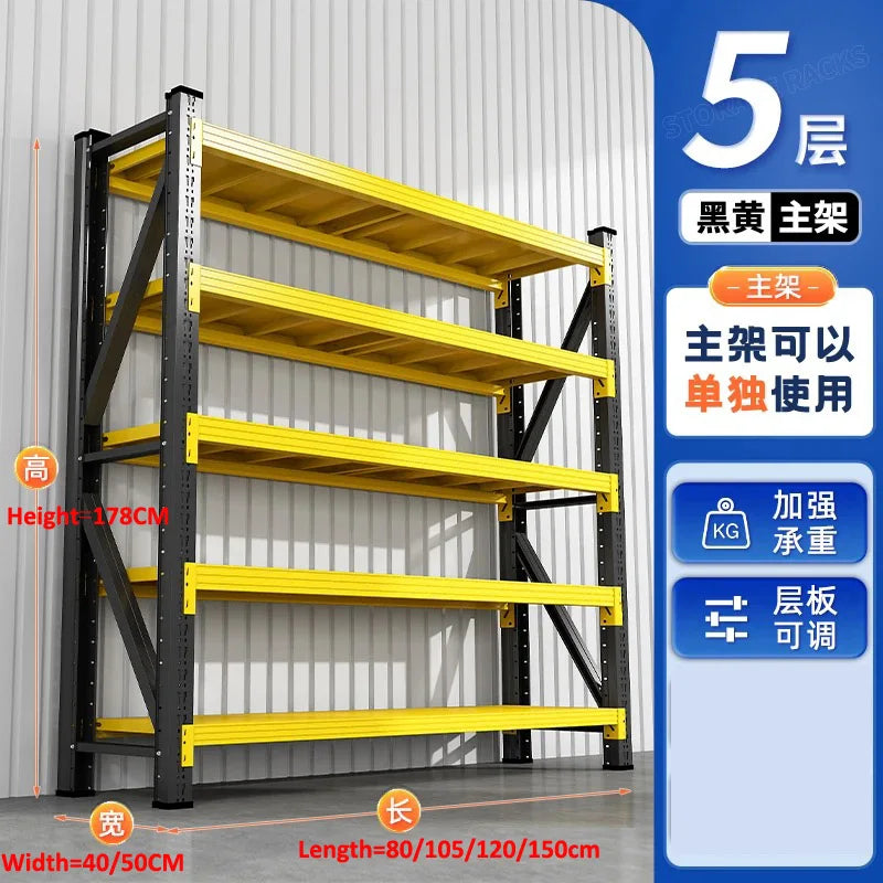 Multi-Layer Storage Shelves Supermarket Cargo Display Racks
