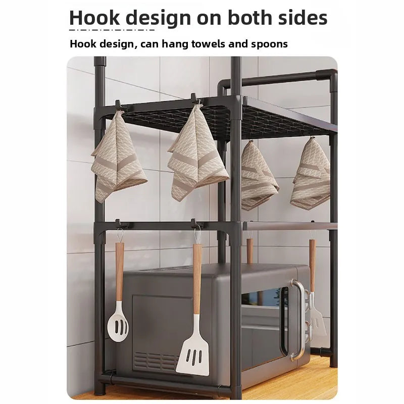 Multi-Purpose Storage Rack - Thickened Adjustable Shelf Microwave