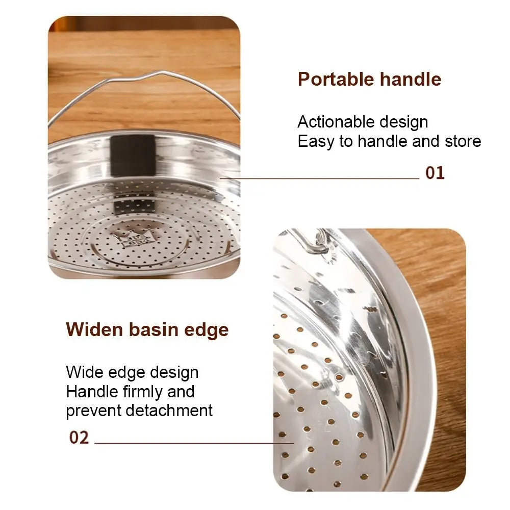 Stainless Steel Food Steamer Basket Pressure Cooker Steamer