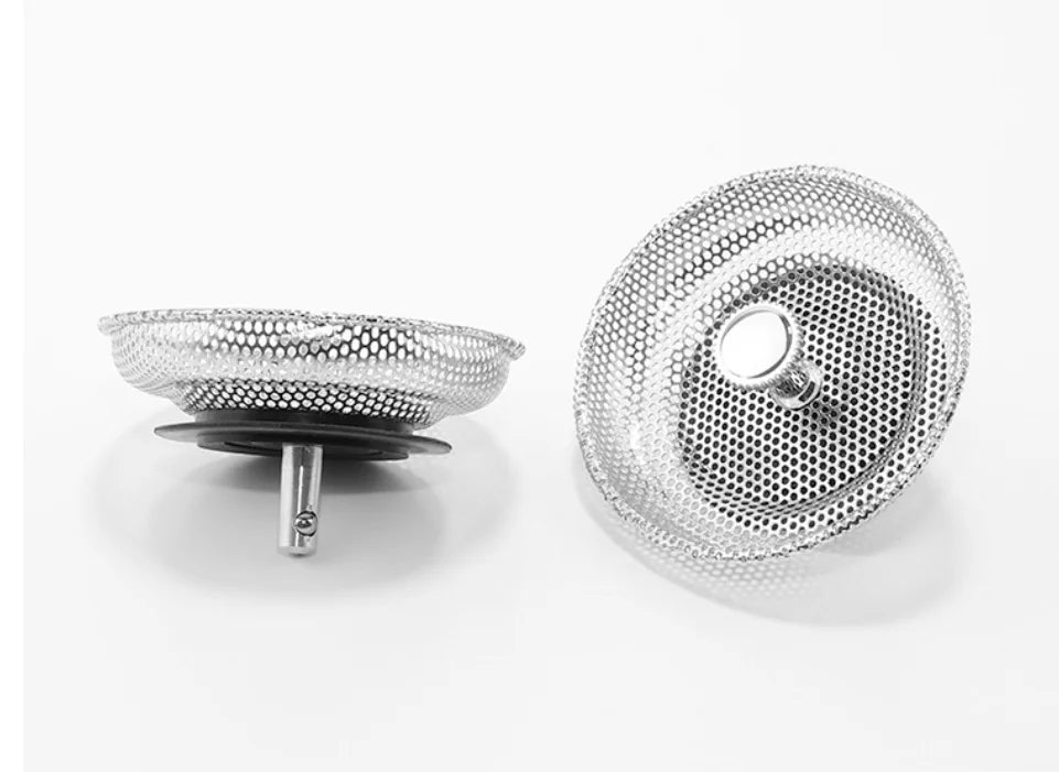 Waste Plug Sink Strainer Stainless Steel Basin Drain