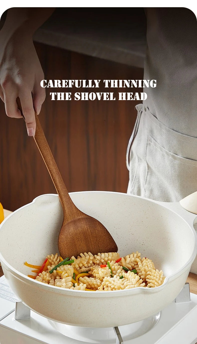 Cooker King 3-In-1 Cooking Ebony Spatula Spoon Family