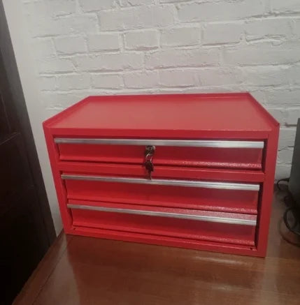 Three Layer Desktop Toolbox File Cabinet Storage Box
