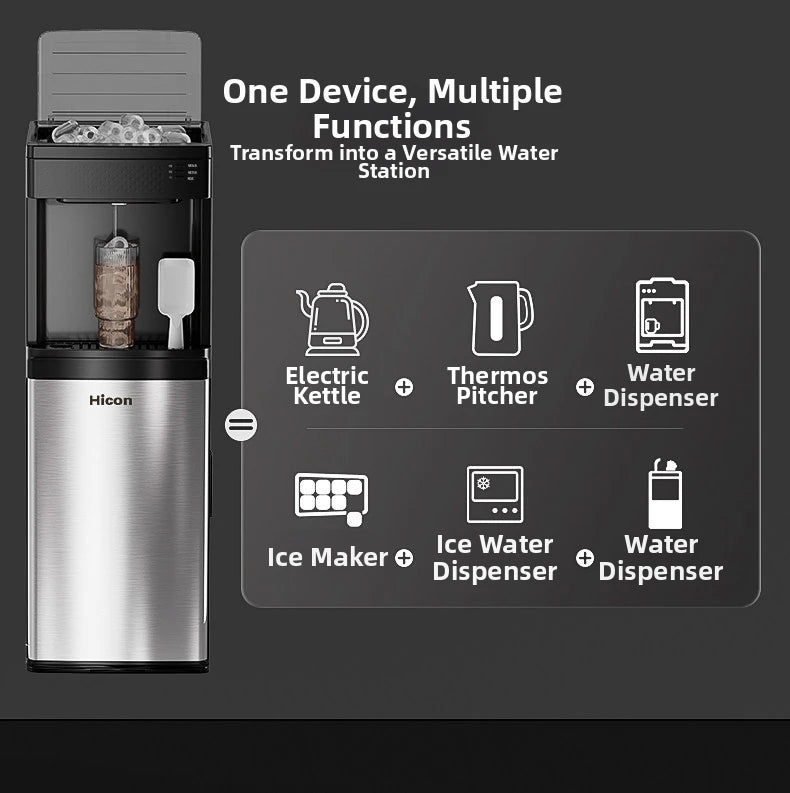 Ice Maker & Water Dispenser Combo Countertop Ice