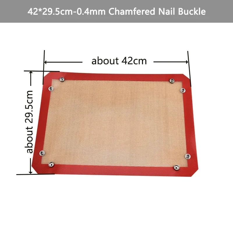 Silicone Baking Mat Button Non-Stick Reusable Heat Resistant