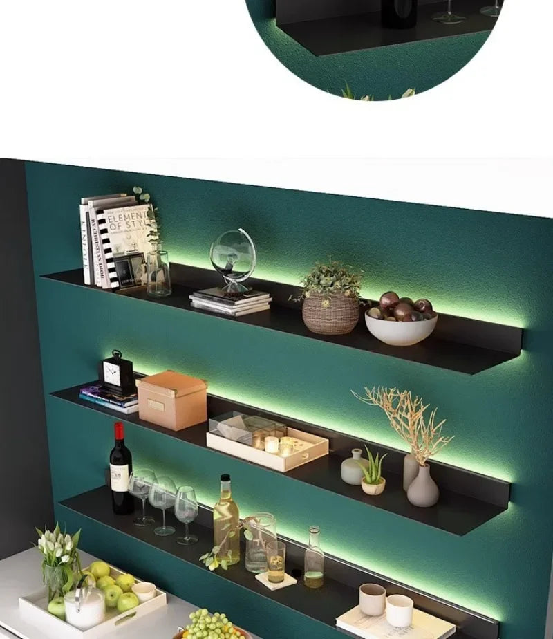 Iron Floating Wall Shelf Storage Organizer Shelves Bathroom
