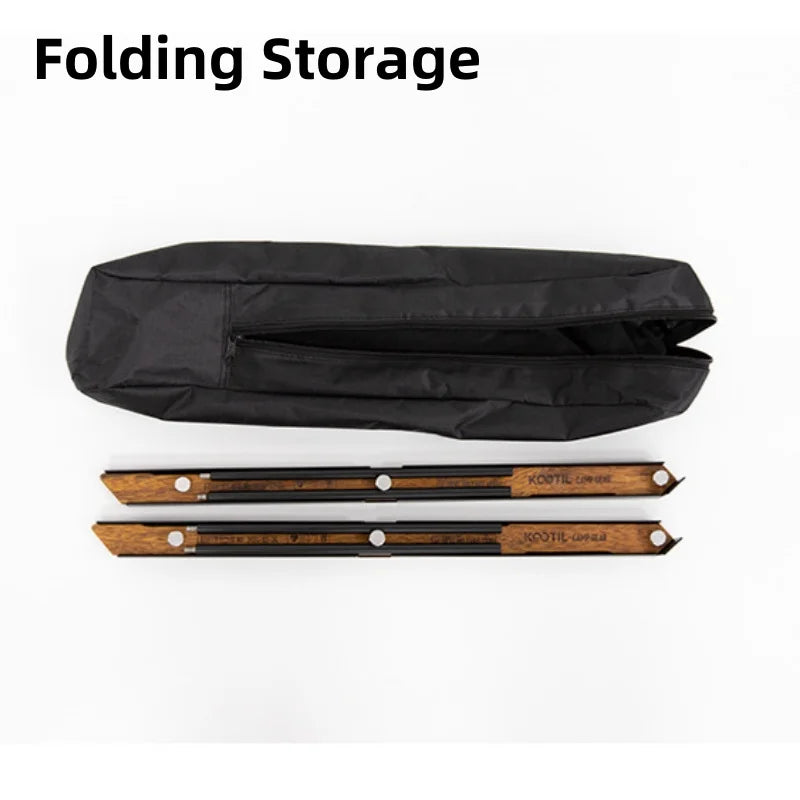 Lightweight Outdoor Camping Storage Shelf Folding Rack Double