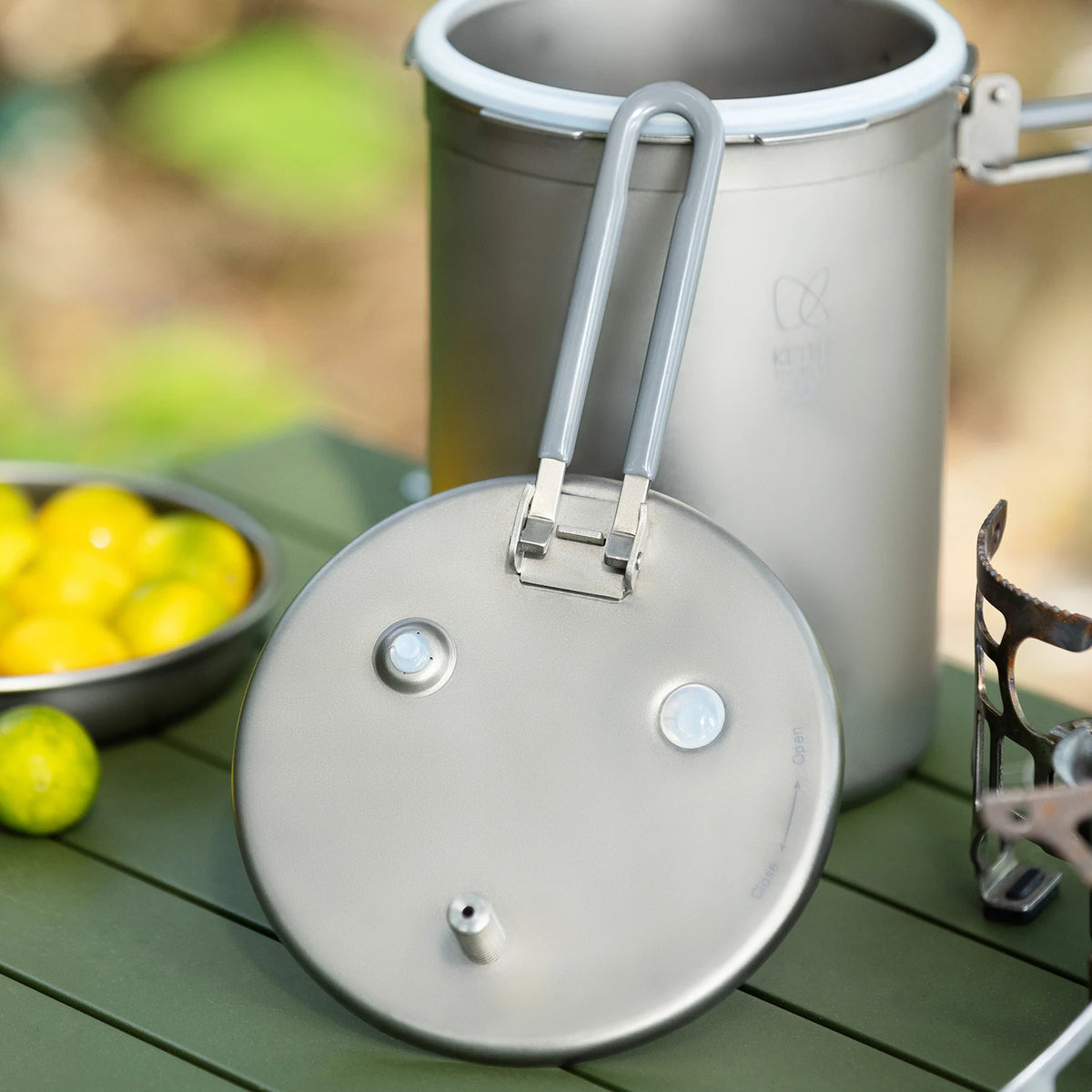 Keith Outdoor Titanium Plateau Pressure Cooker 8l Picnic