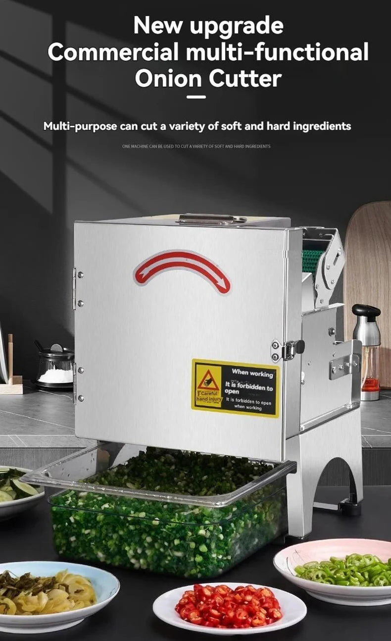 700rpm Commercial Electric Scallion Chopper 150kg/H Vegetable