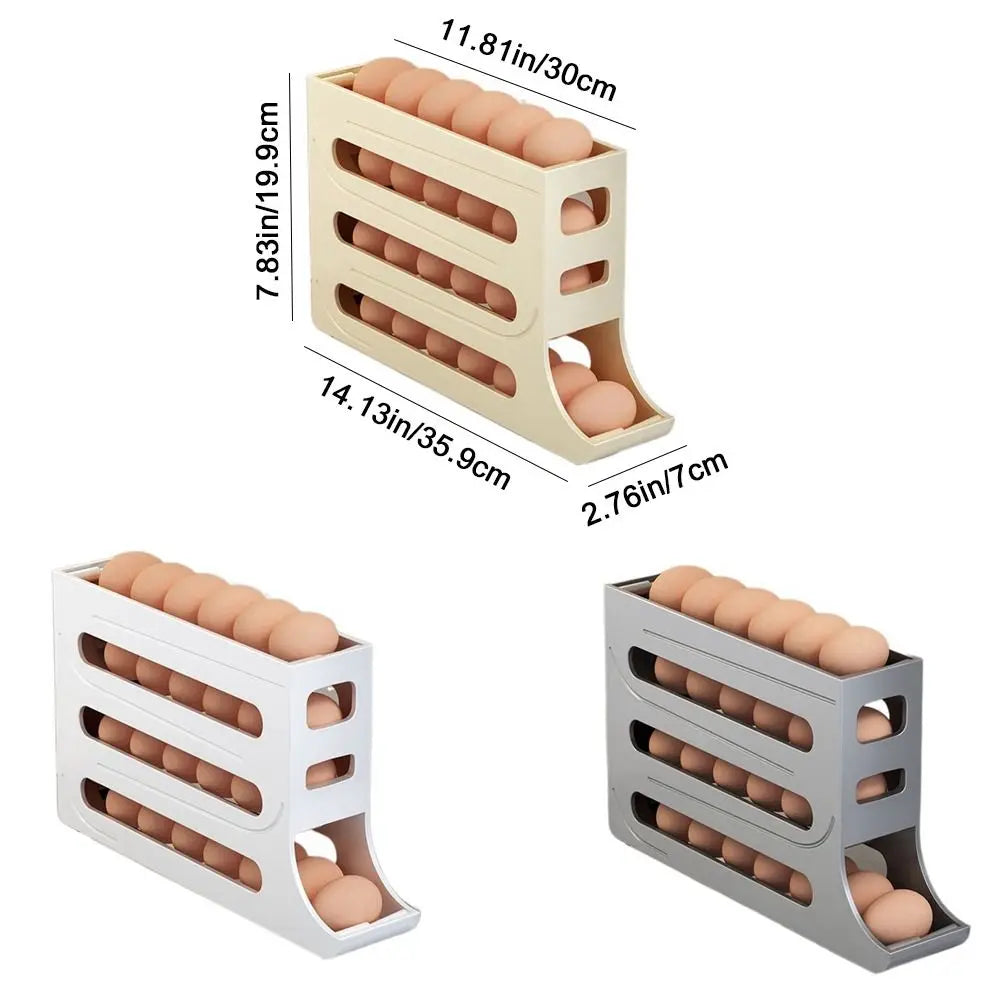Practical Refrigerator Egg Storage Box 30 Grids Plastic
