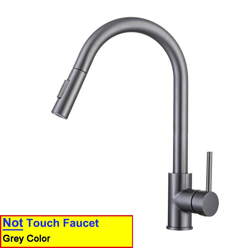 Brushed Gold Touch Faucets 304 Stainless Steel Cold