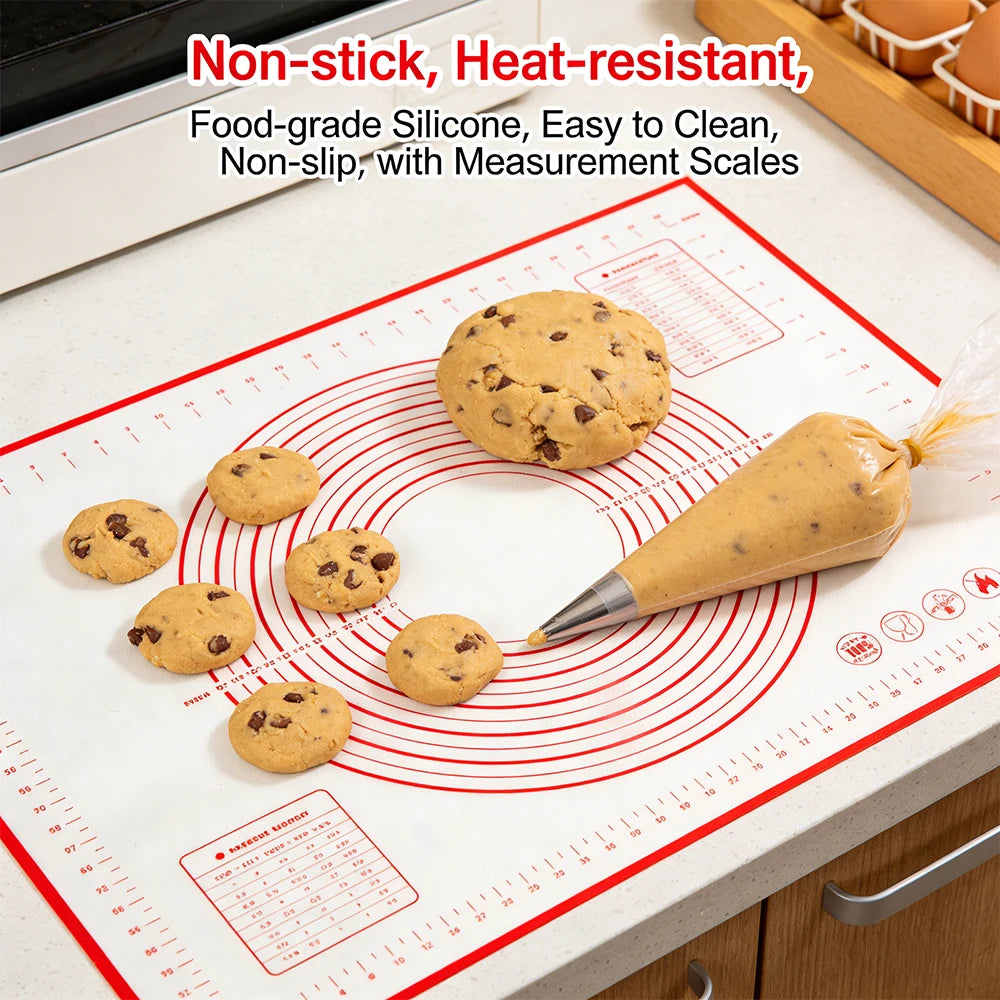 Silicone Pastry Mat Extra Thick Non Stick Baking