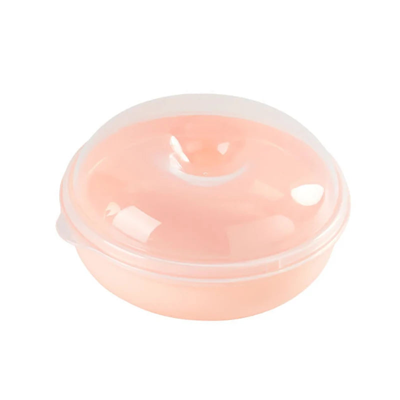 Bread Box Microwavable Transparent Round Shape Food Container