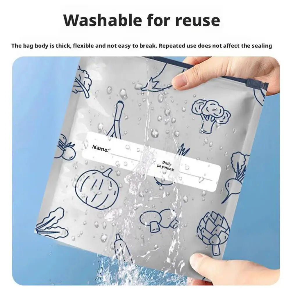 10/30pcs Aluminum Foil Storage Bags Freezer Sealed Organizers
