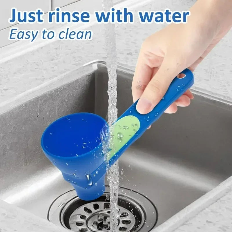 4/1pcs Creative Protein Powder Sliding Spoon Funnel Spoons