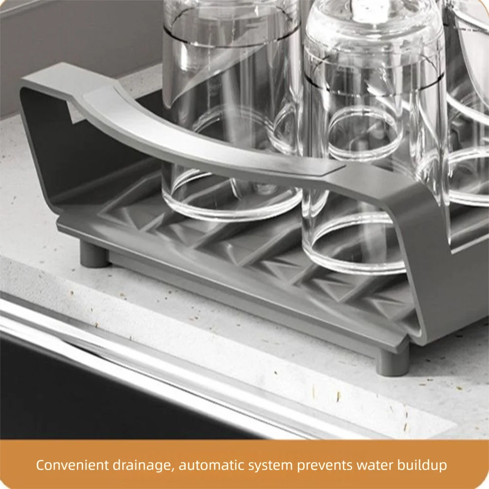 Extendable Dish Drying Rack Large Capacity Space Saving