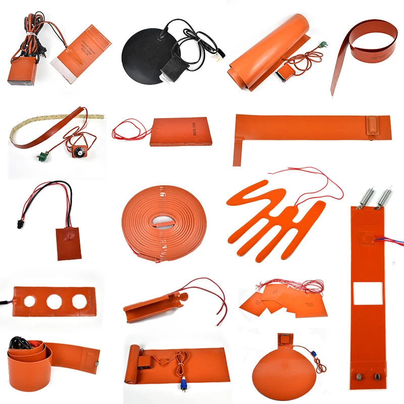 12v 24v 110v 220v Silicone Rubber Electric Heating