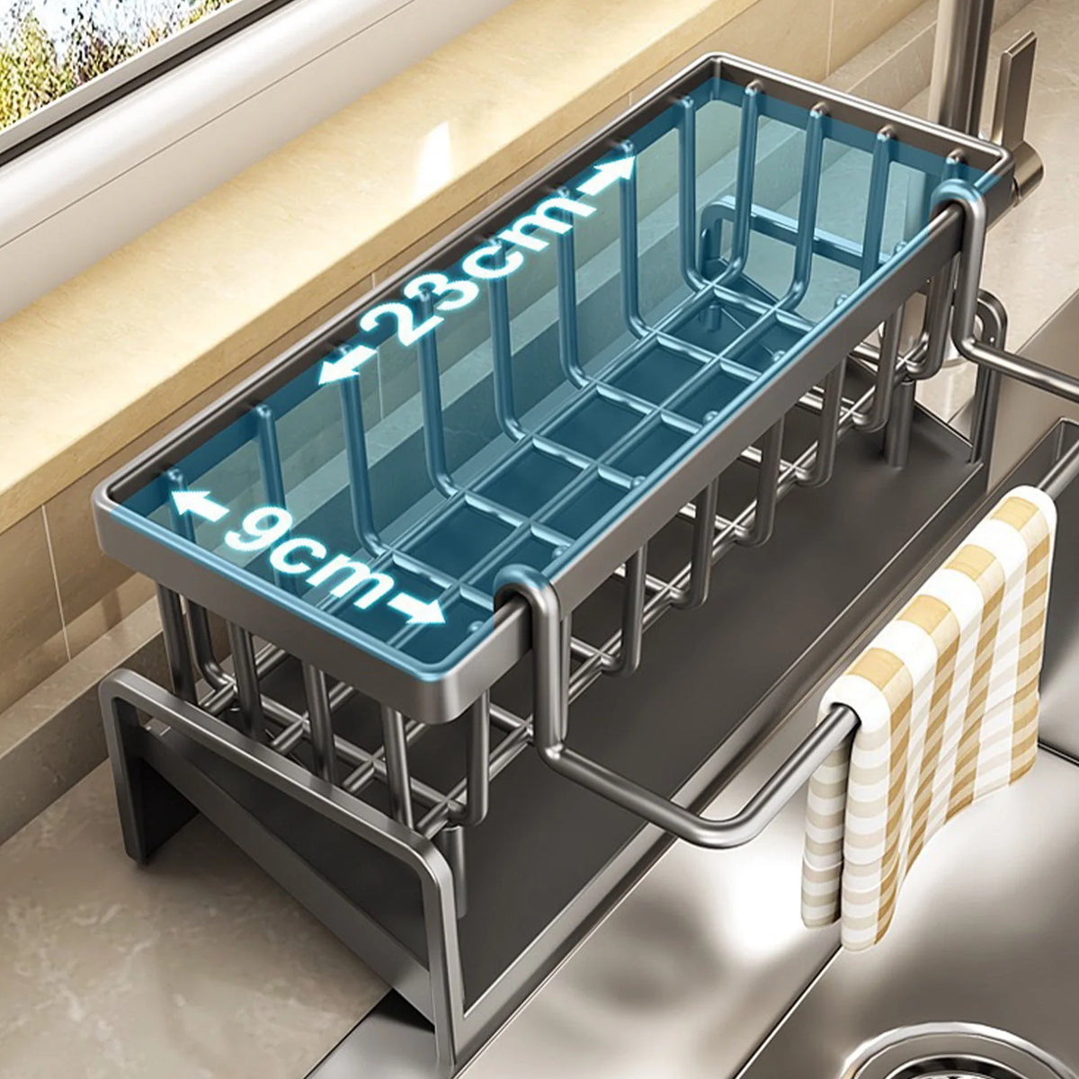 Sink Organizer Countertop Rack Sponge/Cleaning Cloth/Brush