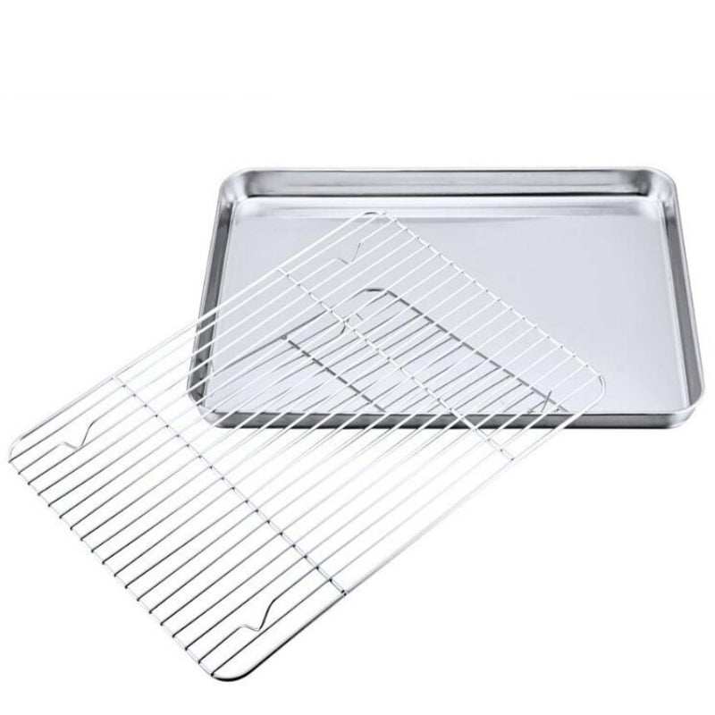 Baking Tray Removable Cooling Rack Stainless Steel Baking