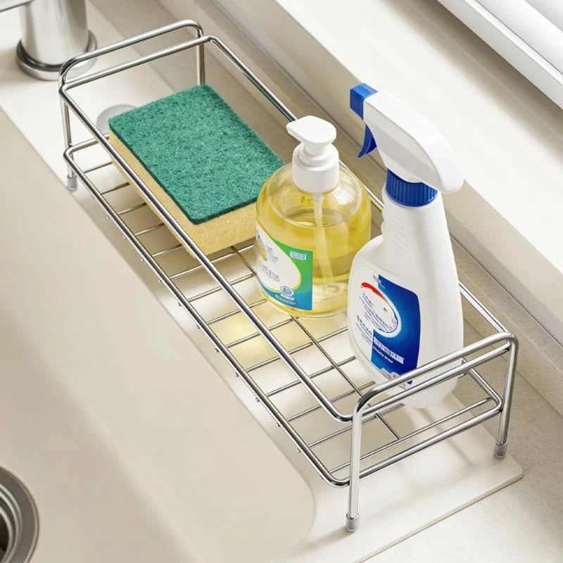 Countertop Organizer In Stainless Steel Dedicated Sponge Holder