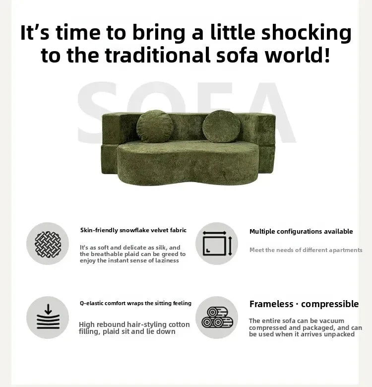 Compression Sofas Vacuum Living Room Sofa Pure Sponge