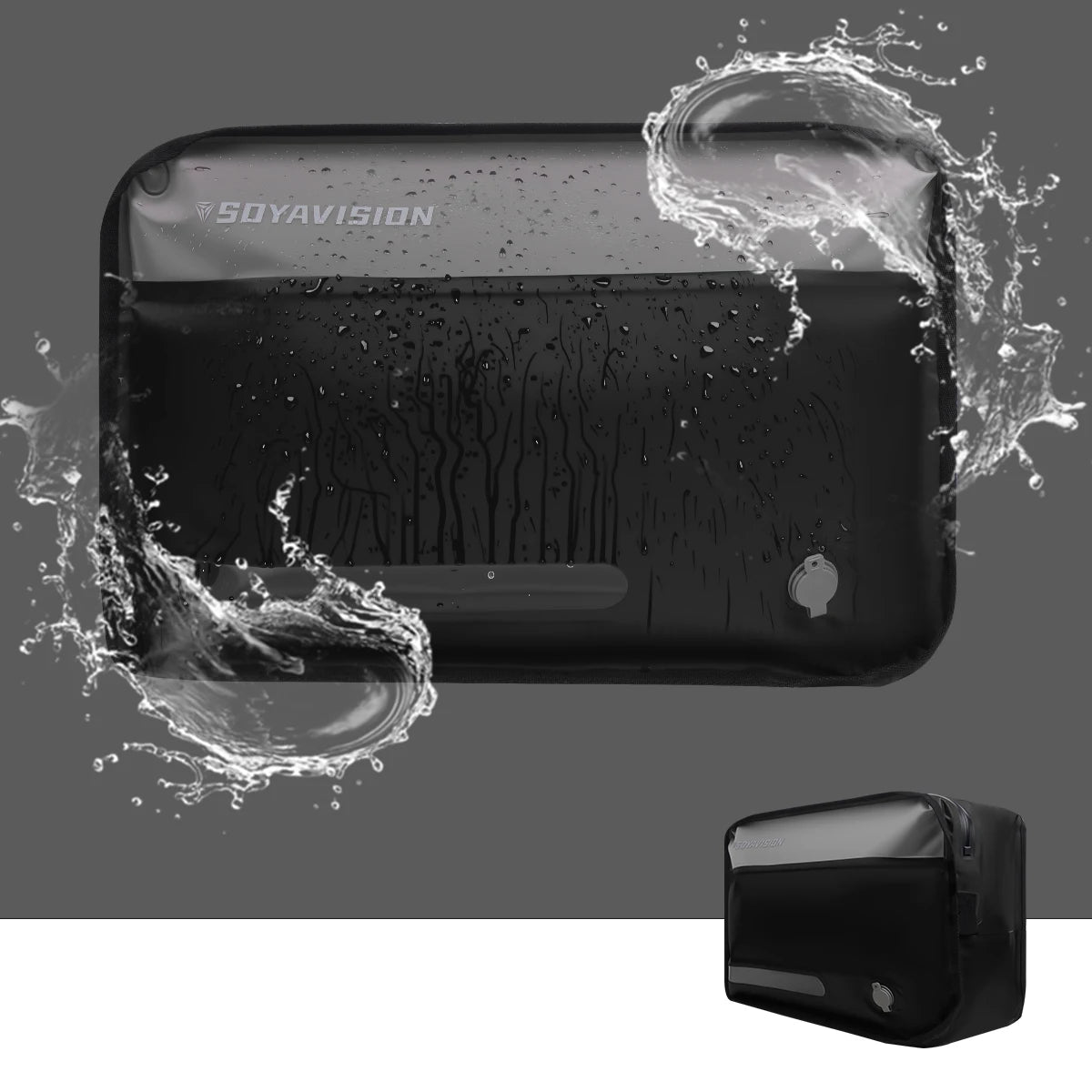 Black Large Waterproof Travel Vacuum Bag Reusable Storage