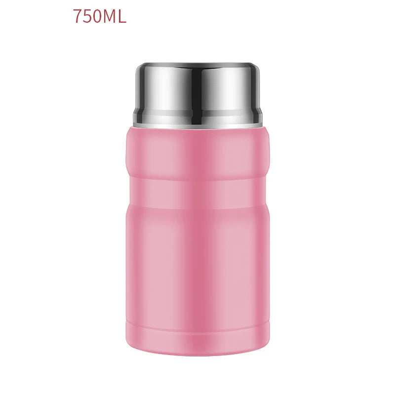 500/750ml Stainless Steel Food Container Food Thermal Jar