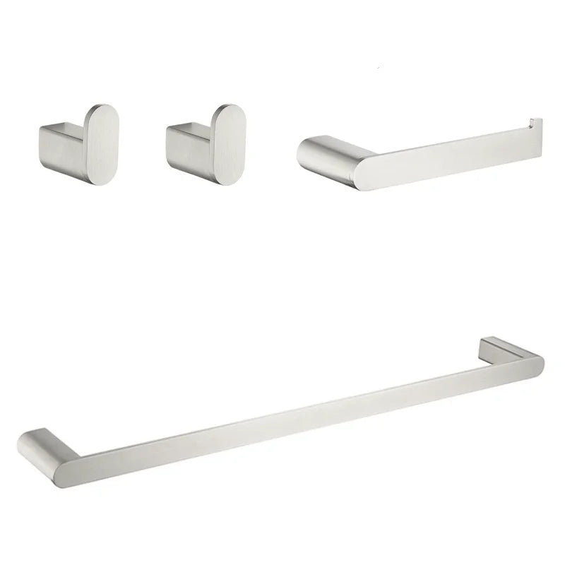 Brushed Towel Ring Holder Bar Rack Brush/Paper Holder