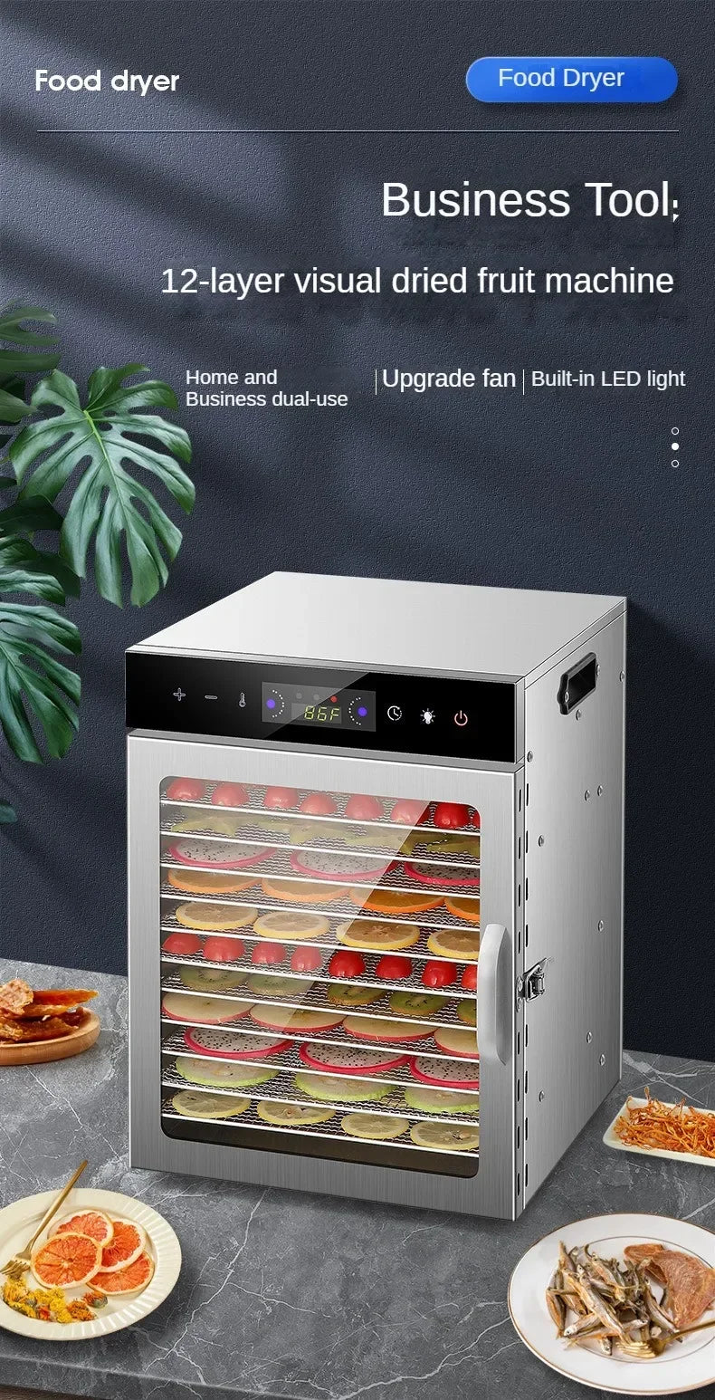 6/8/12/18 Layers Fruit Air Dryer Vegetable Snacks Meat