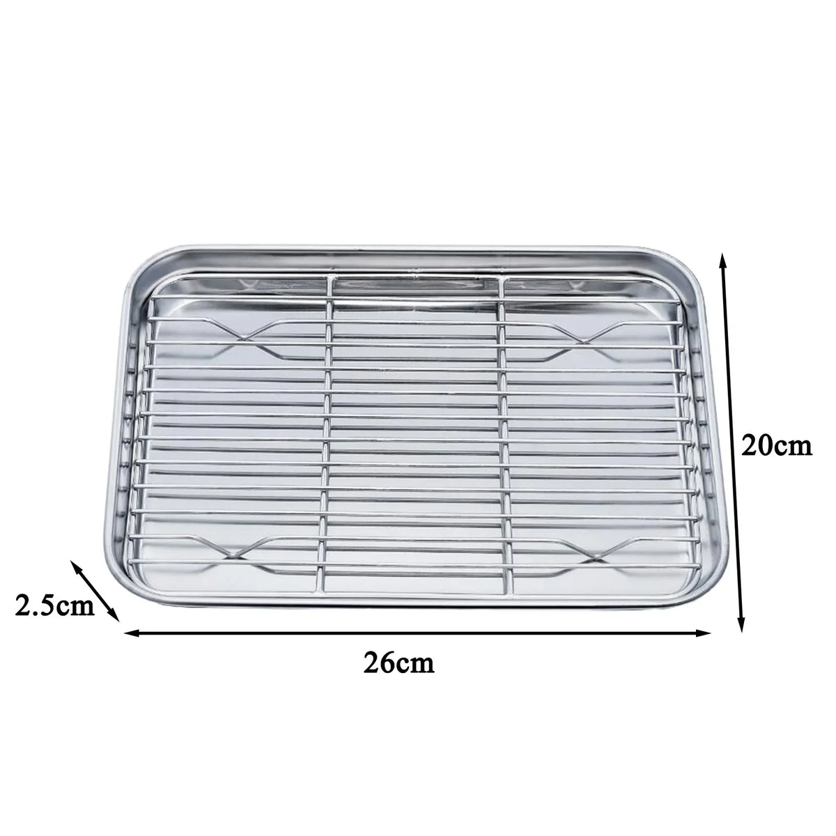 Baking Tray Removable Cooling Rack Stainless Steel Baking