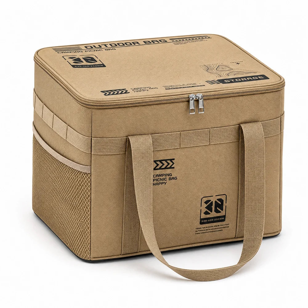 30l Camping Cookware Storage Bag Waterproof Outdoor Organizer