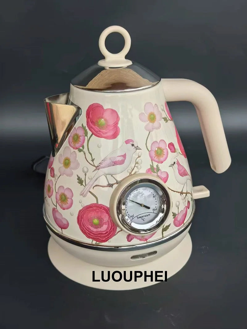 7l Retro Paint Electrc Kettle Temperature Display Boiling