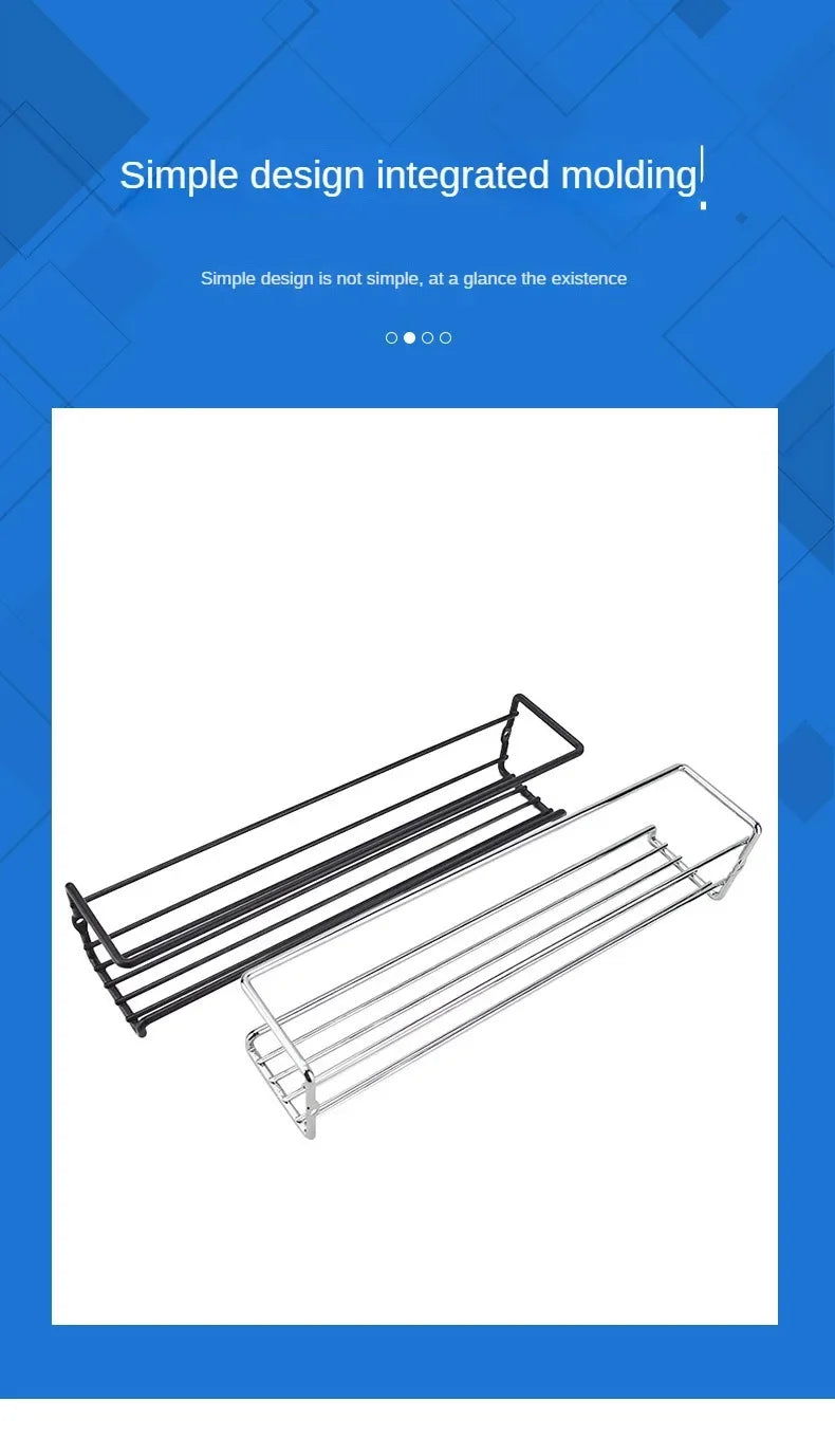 2pcs Organizer Metal Hanging Racks Restaurant Wall-Mounted
